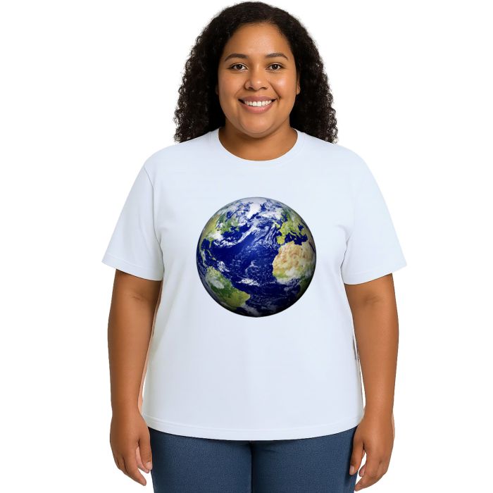 Camiseta Planeta Terra Globo Terrestre Personalizada