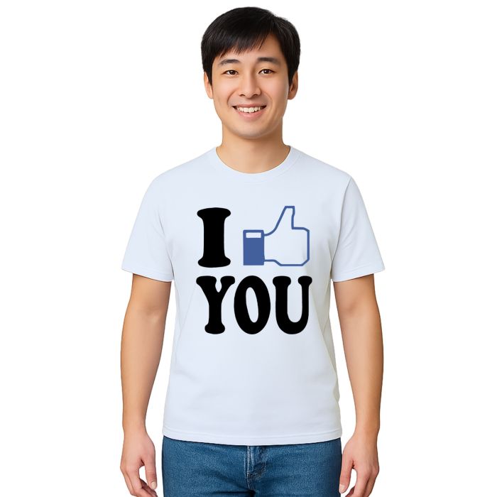 Camiseta I Like You Gosto de Você Estampa Personalizada