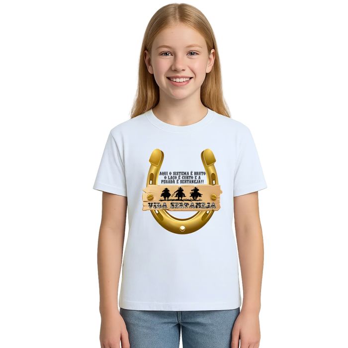 Camiseta Vida Sertaneja Country Estampa Personalizada