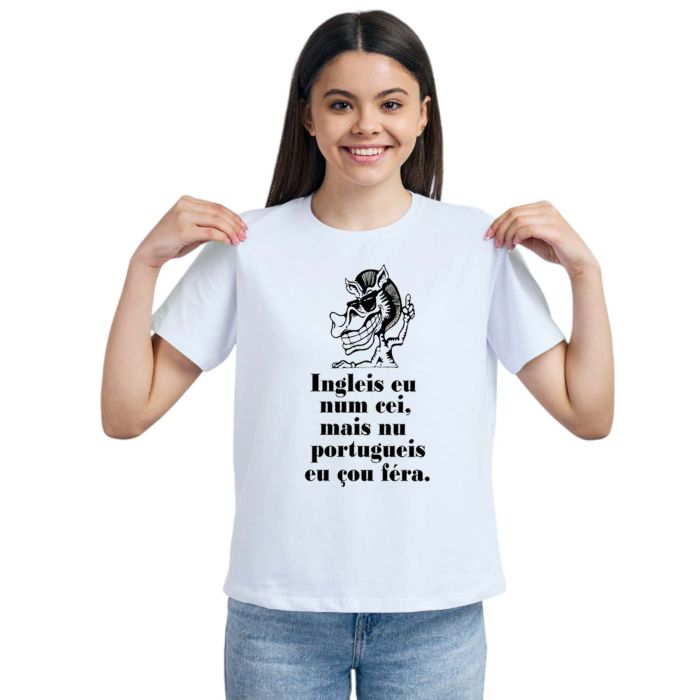 Camiseta Portugueis Eu Çou Féra Estampa Personalizada