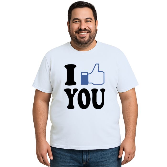 Camiseta I Like You Gosto de Você Estampa Personalizada