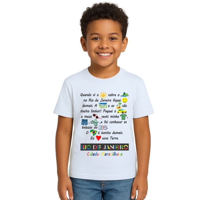 Camiseta Rio De Janeiro Cidade Maravilhosa Personalizada