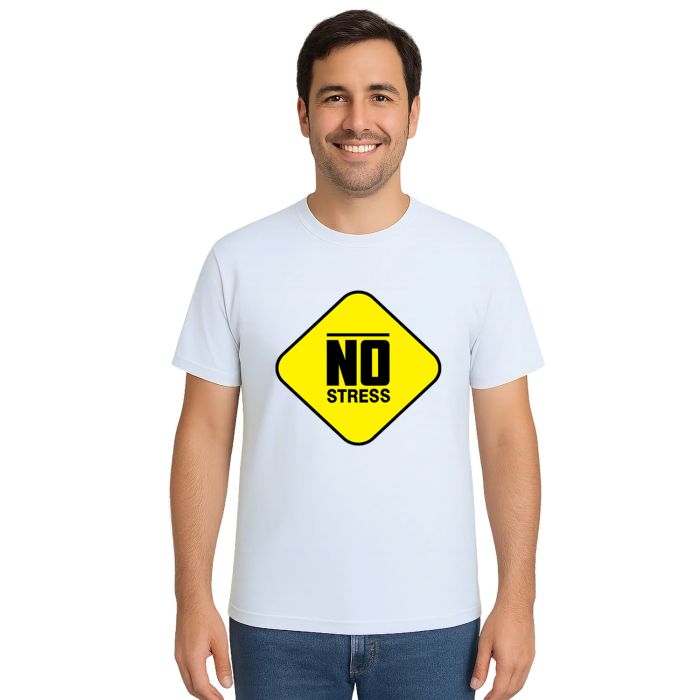 Camiseta No Stress Sem Estresse Estampa Personalizada