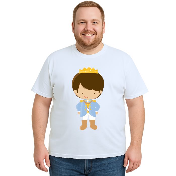 Camiseta Príncipe Criança Realeza Estampa Personalizada