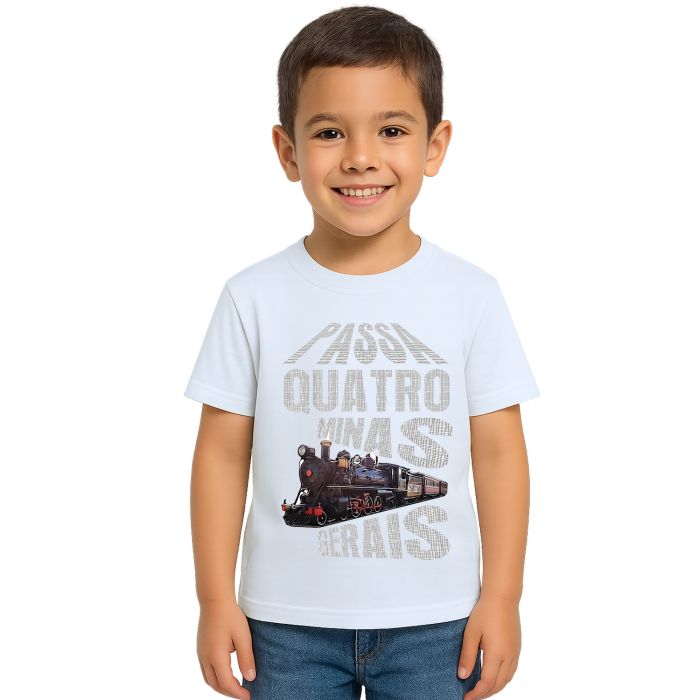 Camiseta Passa Quatro MG Trem Estampa Personalizada