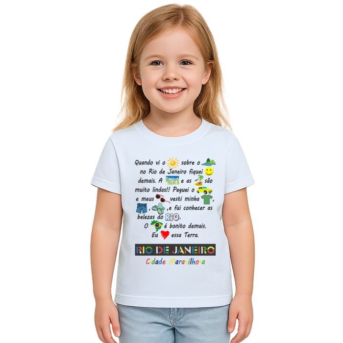 Camiseta Rio De Janeiro Cidade Maravilhosa Personalizada