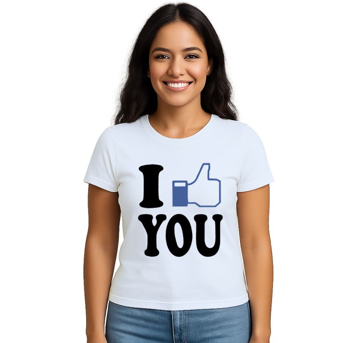 Camiseta I Like You Gosto de Você Estampa Personalizada