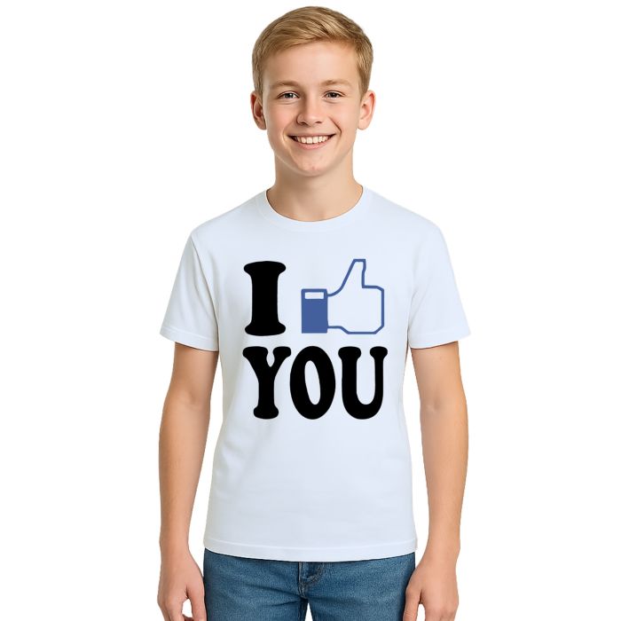 Camiseta I Like You Gosto de Você Estampa Personalizada