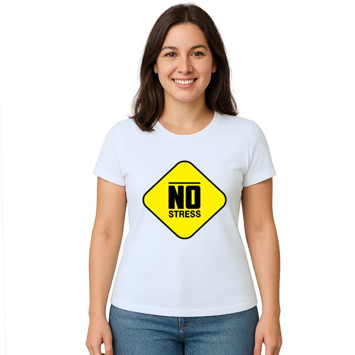 Camiseta No Stress Sem Estresse Estampa Personalizada
