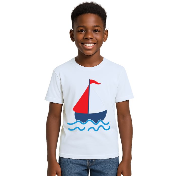 Camiseta Barquinho Caravela Barco Estampa Personalizada