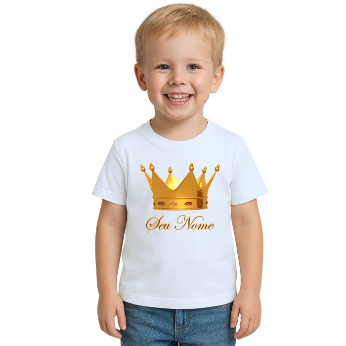 Kit 3 Camisetas Rei Realeza Reizinho Festa Personalizadas