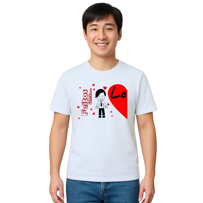 Kit 2 Camisetas Namorados Feitos Love Personalizadas
