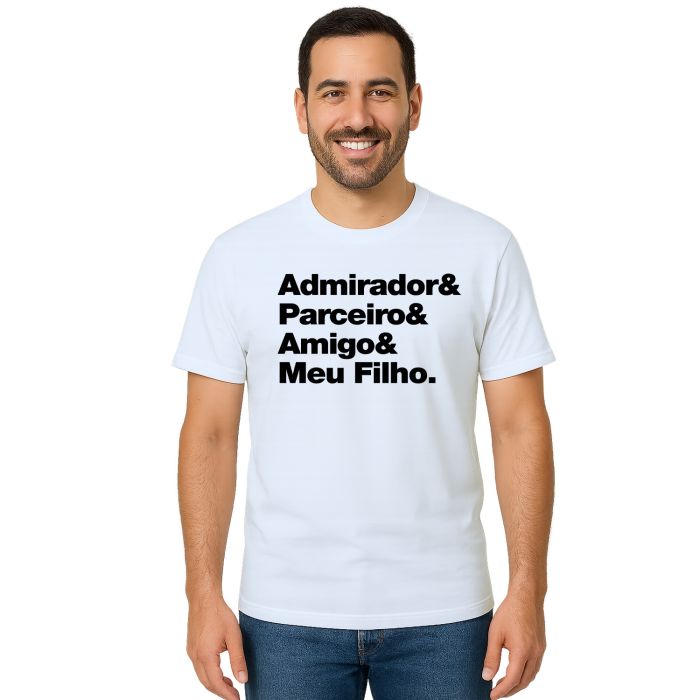 Kit 2 Camisetas Pai e Filho Parceiros Personalizadas