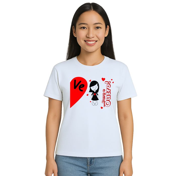 Kit 2 Camisetas Namorados Feitos Love Personalizadas