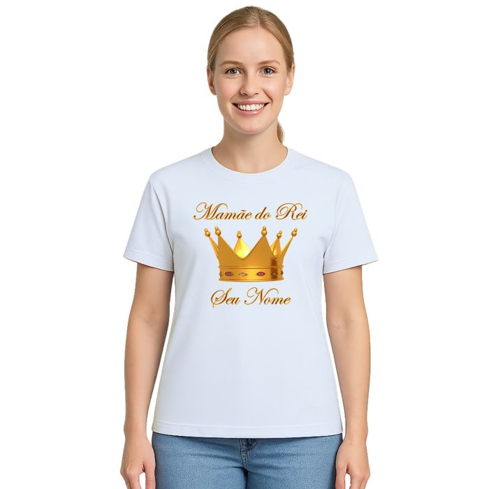 Kit 3 Camisetas Rei Realeza Reizinho Festa Personalizadas