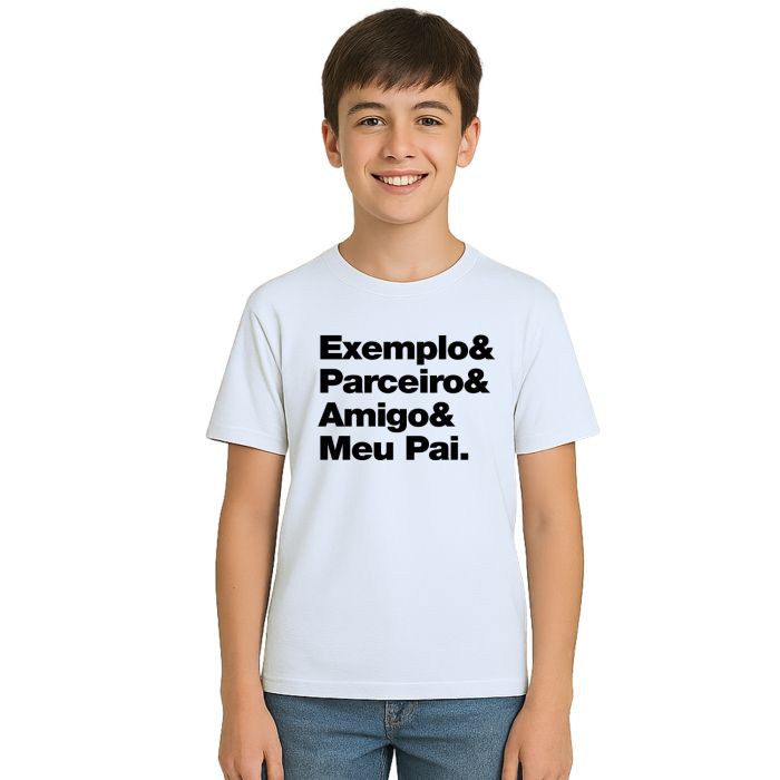 Kit 2 Camisetas Pai e Filho Parceiros Personalizadas