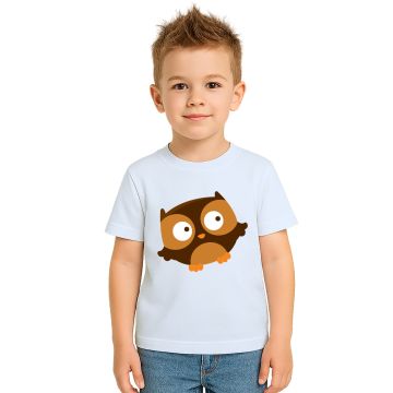 Camiseta Coruja Brown Corujinha Estampa Personalizada