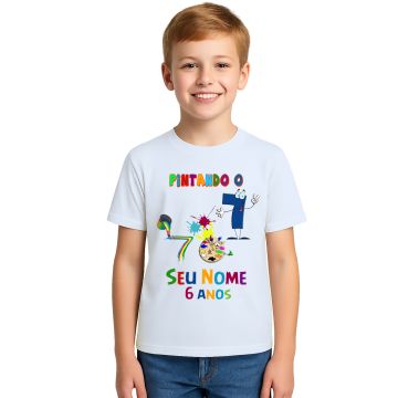 Camiseta Pintando o 7 Divertida Estampa Personalizada