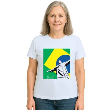 Camiseta Brasil Cristo RJ Rio de Janeiro Personalizada