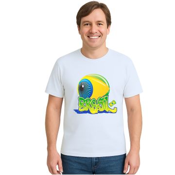 Camiseta Brasil de Olho Futebol Estampa Personalizada