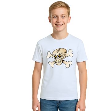 Camiseta Caveira Ossos Criativa Estampa Personalizada
