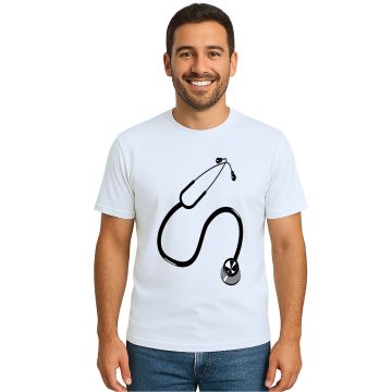 Camiseta Medicina Estetoscópio Estampa Personalizada