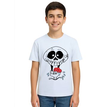 Camiseta Caveira Louca Divertida Estampa Personalizada