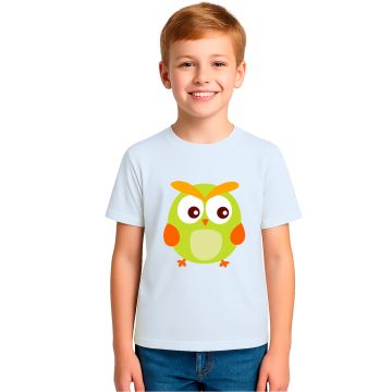 Camiseta Coruja Oliva Corujinha Estampa Personalizada