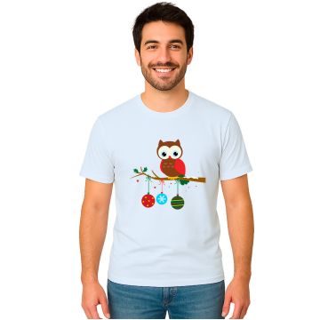 Camiseta Coruja Natal Corujinha Natalina Personalizada