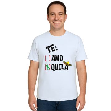 Camiseta Te Amo Quila Carnaval Estampa Personalizada