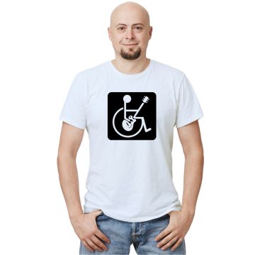 Camiseta Cadeirante Rockeiro Rock And Roll Personalizada