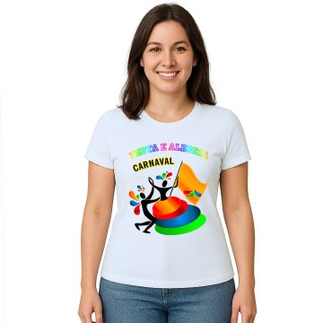 Camiseta Carnaval Festa E Alegria Personalizada