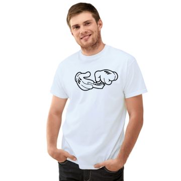 Camiseta Mãos Luvas Dichavando Bolando Personalizada Algodão