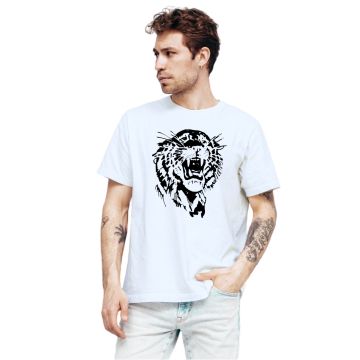 Camiseta Tigre Black Face Tiger Estampa Personalizada