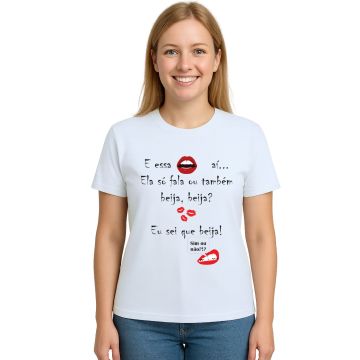 Camiseta Essa Boca Aí Beija Carnaval Personalizada