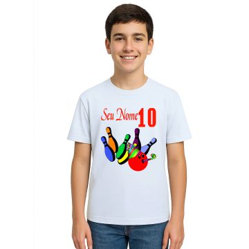 Camiseta Boliche Aniversario Festa Estampa Personalizada