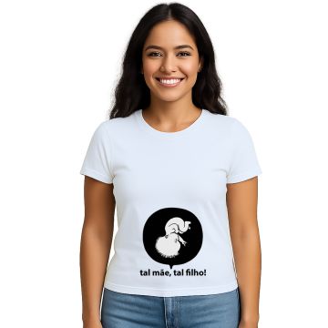 Camiseta Bebê Barriga Tal Mãe Filho Rock Personalizada