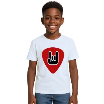 Camiseta Palheta Red Rock And Roll Estampa Personalizada