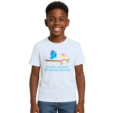 Camiseta Pássaros Irmão Ansioso Estampa Personalizada