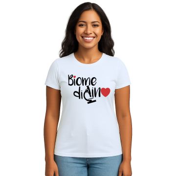 Camiseta Biomedicina Microscópio Universitária Personalizada