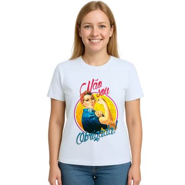 Camiseta Não Sou Obrigada Contra Assédio Personalizada