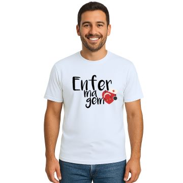 Camiseta Enfermagem Estetoscópio Estampa Personalizada