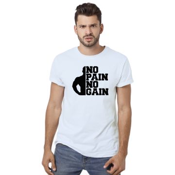 Camiseta No Pain No Gain Academia Estampa Personalizada