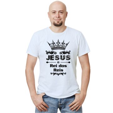 Camiseta Jesus Rei Dos Reis Religiosa Personalizada