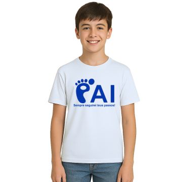 Camiseta Pai Seguirei Teus Passos Personalizada