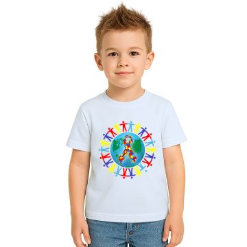 Camiseta Mundo Autista Autismo Estampa Personalizada