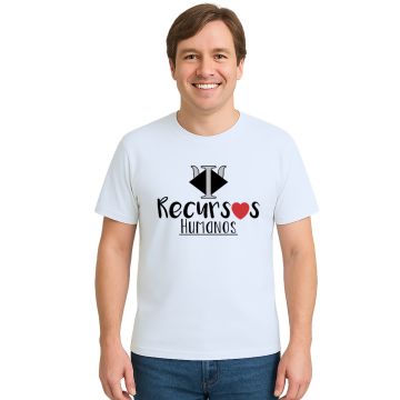 Camiseta Recursos Humanos Coração Personalizada