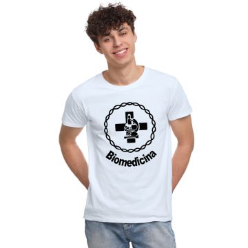 Camiseta Biomedicina Logo Universitária Personalizada