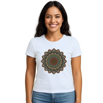 Camiseta Mandala Meditação Zen Espiritual Personalizada