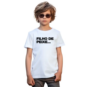 Camiseta Filho de Peixe Dia dos pais Personalizada